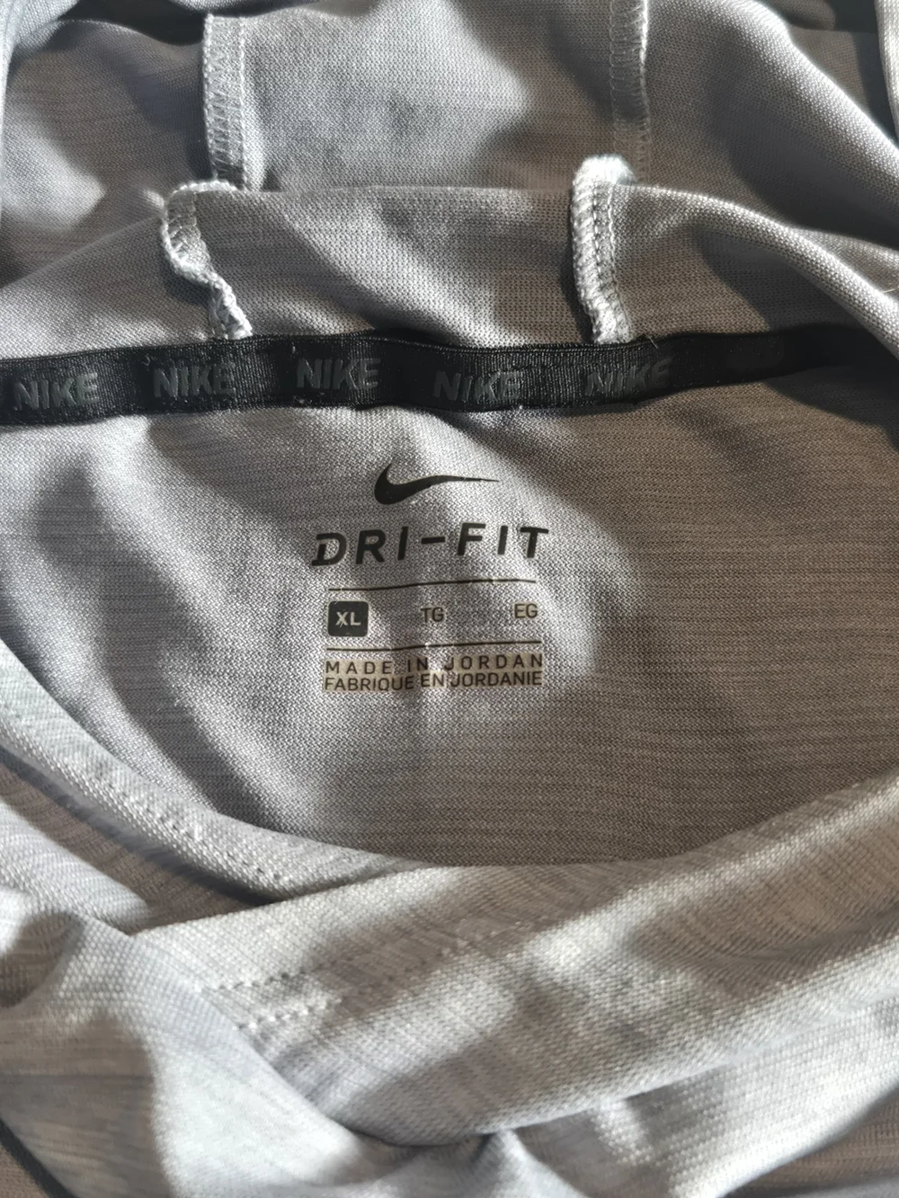 Nike Light Gray Hoodie with Dark Gray Swoosh